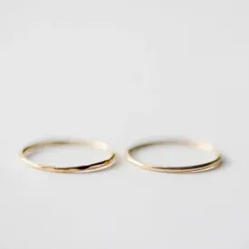 Abby Alley - Smooth Stacking Ring (Gold)