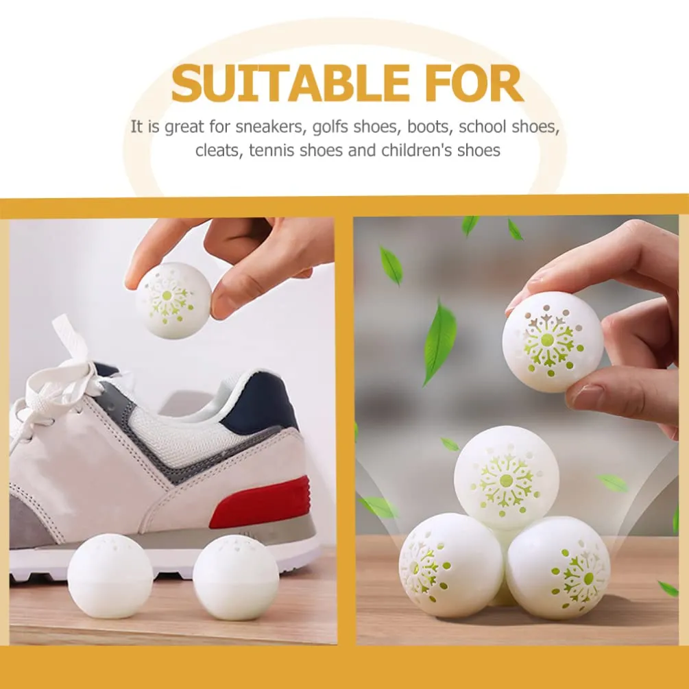 ABOOFAN 18pcs Sneaker Deodorizer Ball Foot Odor Eliminators Gym Bag Lockers Air Purifying Bags Car Air Freshener for Shoes Wardrobe Closets