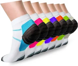 ACTINPUT Compression Socks Plantar Fasciitis for Women Men - 8-15 mmHg Best for Athletic,Support,Flight Travel,Nurses,Hiking
