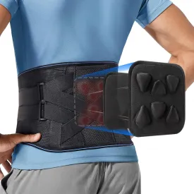 Adjustable Back Brace for Lower Back Pain & Sciatica Relief - Unisex Lumbar Support Belt for Herniated Disc, Posture Correction, Breathable Design for Work, Sports (B73,X-Large)