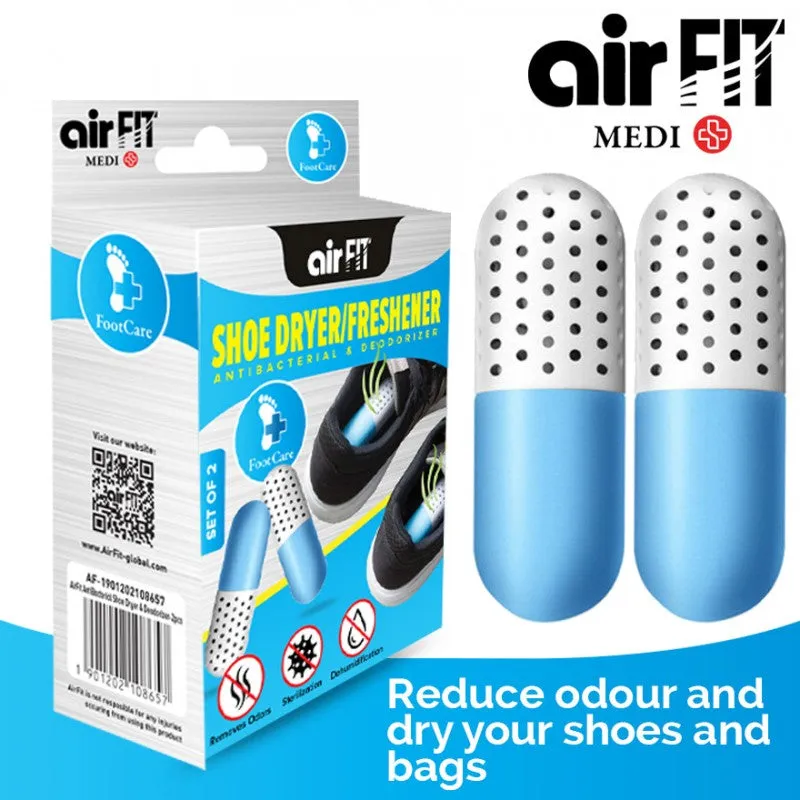 AirFit Medi Shoe Dryer/Freshener Antibacterial & Deodorizer (2pcs)