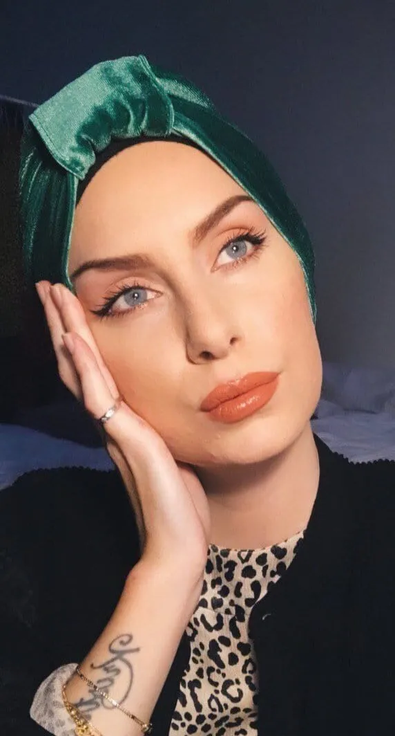 Basic Velvet Turban - Green