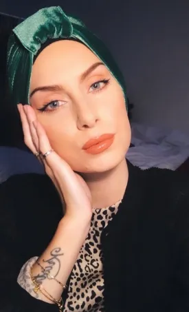 Basic Velvet Turban - Green