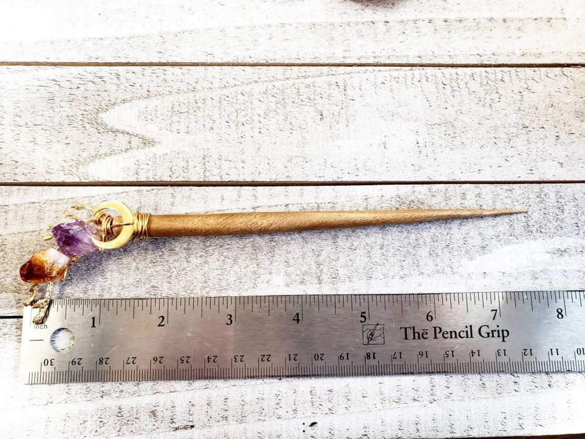 Boho Gemstone hair stick