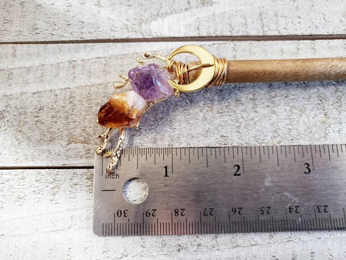 Boho Gemstone hair stick