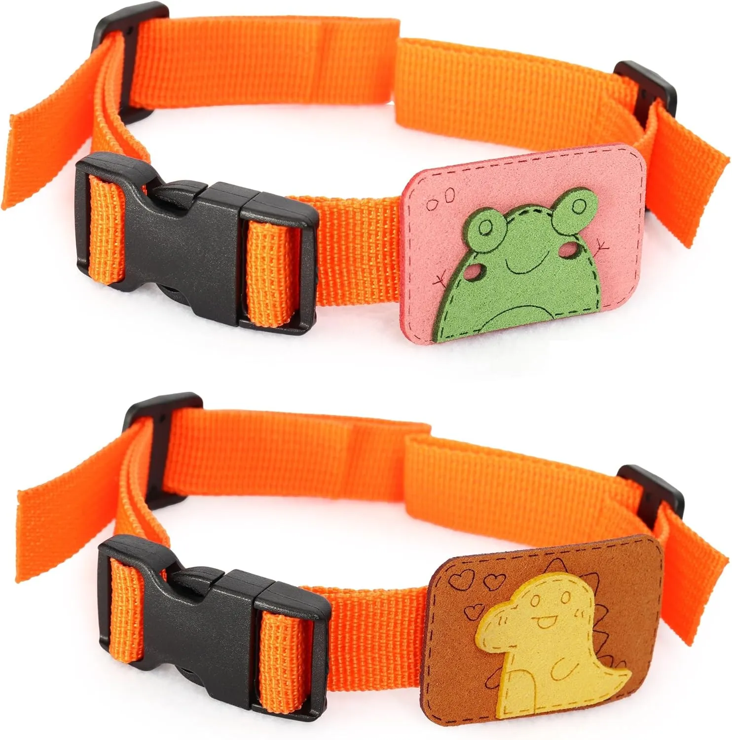 C-ZOFEK Backpack Chest Strap Adjustable Sternum Buckle Strap With Badge Applique 2PCS (Set D)