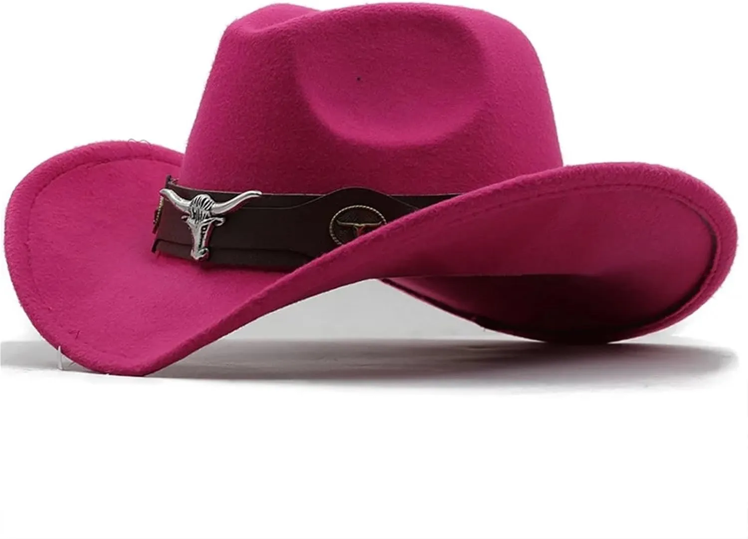 Cowboy Hat Western Cowboy Hat 3 Sizes Woolen Jazz Top Hat Men Ethnic Style Ribbon Felt Cap Riding Fedora Hat