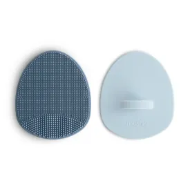 Cradle Cap Brush 2pk - Tradewinds/Periwinkle by Mushie & Co