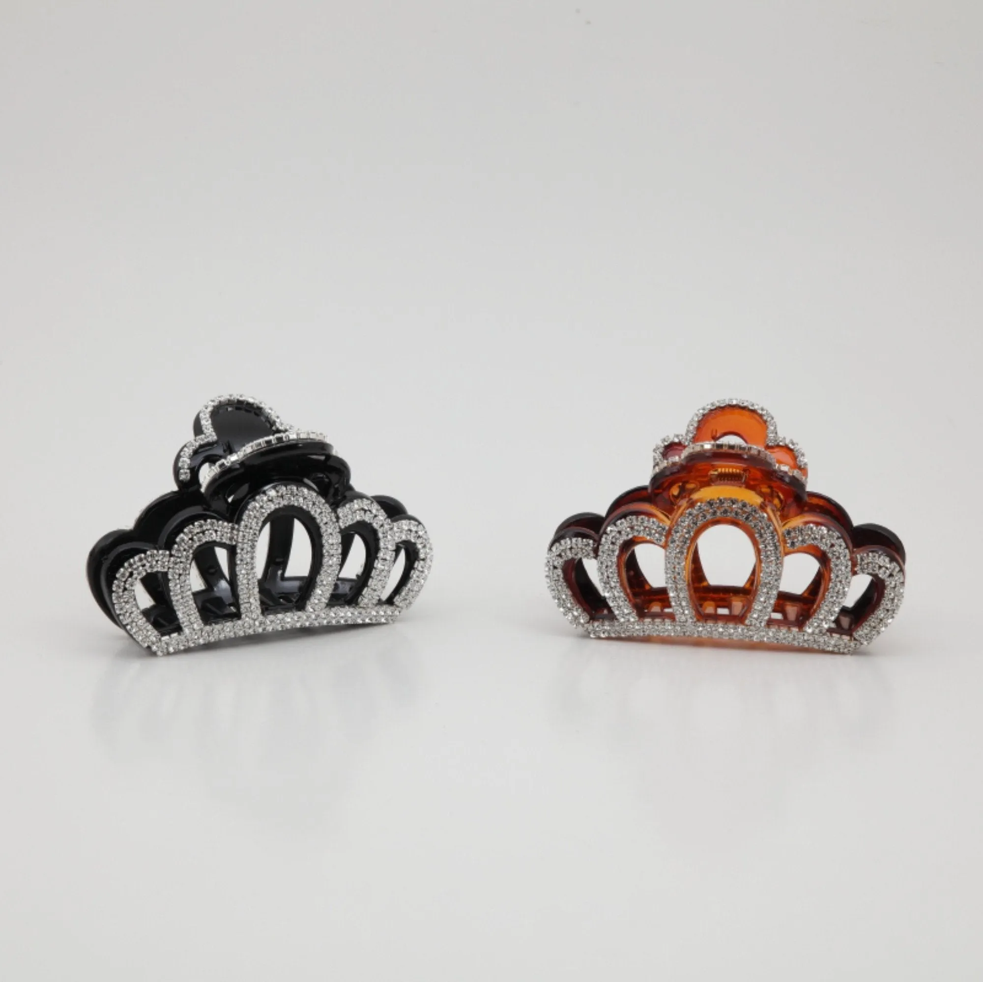 Dazzling Crown Luxury Cubic Decorative Hair Claw Clamp Gift Rhinestone-Series-16