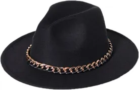 Fedora Hat for Men Women Solid Color Fedora Hat Wide Brim Jazz Hat Autumn Winter Panama Hat