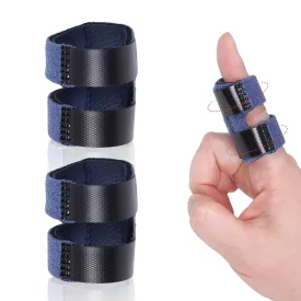 Finger Brace, Adjustable Trigger Thumb Splint, Finger Straightener for Broken Strained Arthritis for Thumb, Middle, Index, Ring, Pinky Finger Splint (2, Blue)