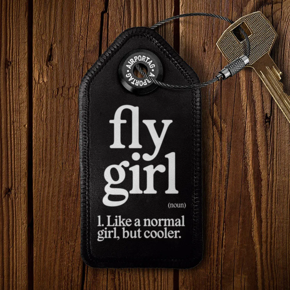 Fly Girl - Tag Keychain
