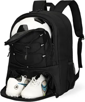 Goloni Soccer Bag, Basketball Bag with Ball Compartment & Shoe Compartment,Large Soccer Backpack for Basketball,GymFootball