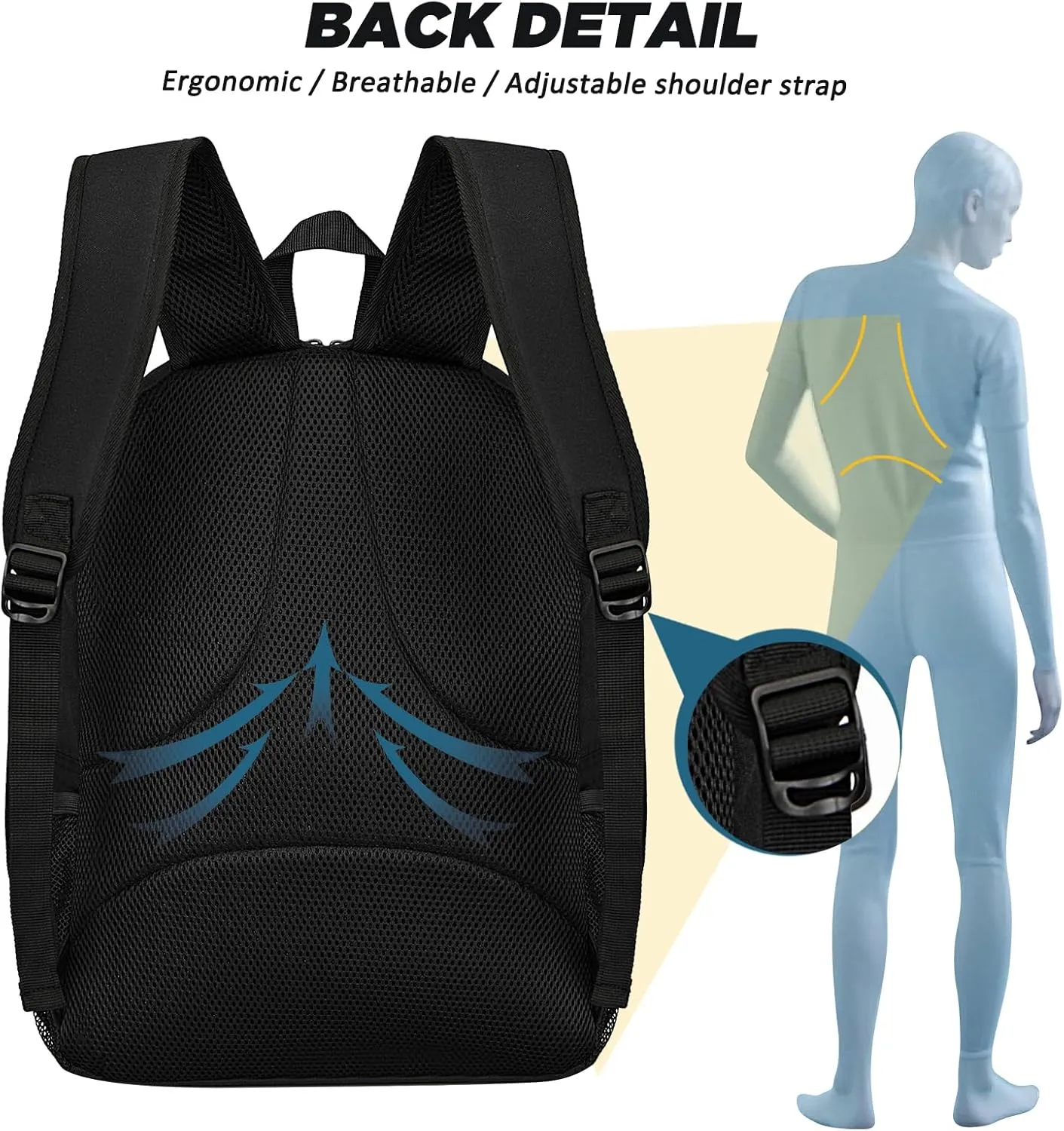 Goloni Soccer Bag, Basketball Bag with Ball Compartment & Shoe Compartment,Large Soccer Backpack for Basketball,GymFootball