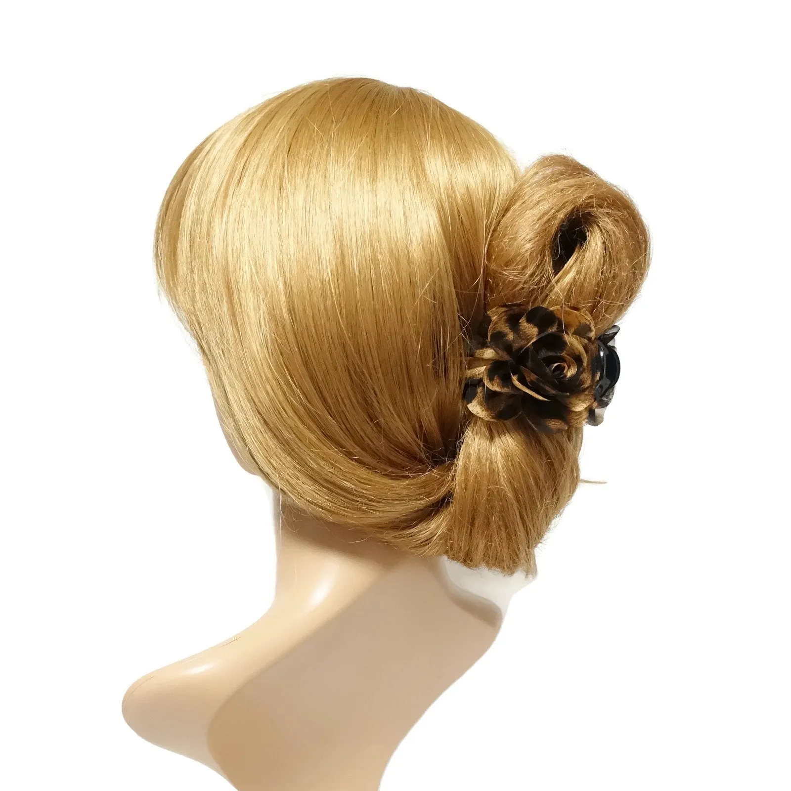 Handmade 3 prong Flower Floral  Lovely Long Height Hair Jaw  Claw Clip