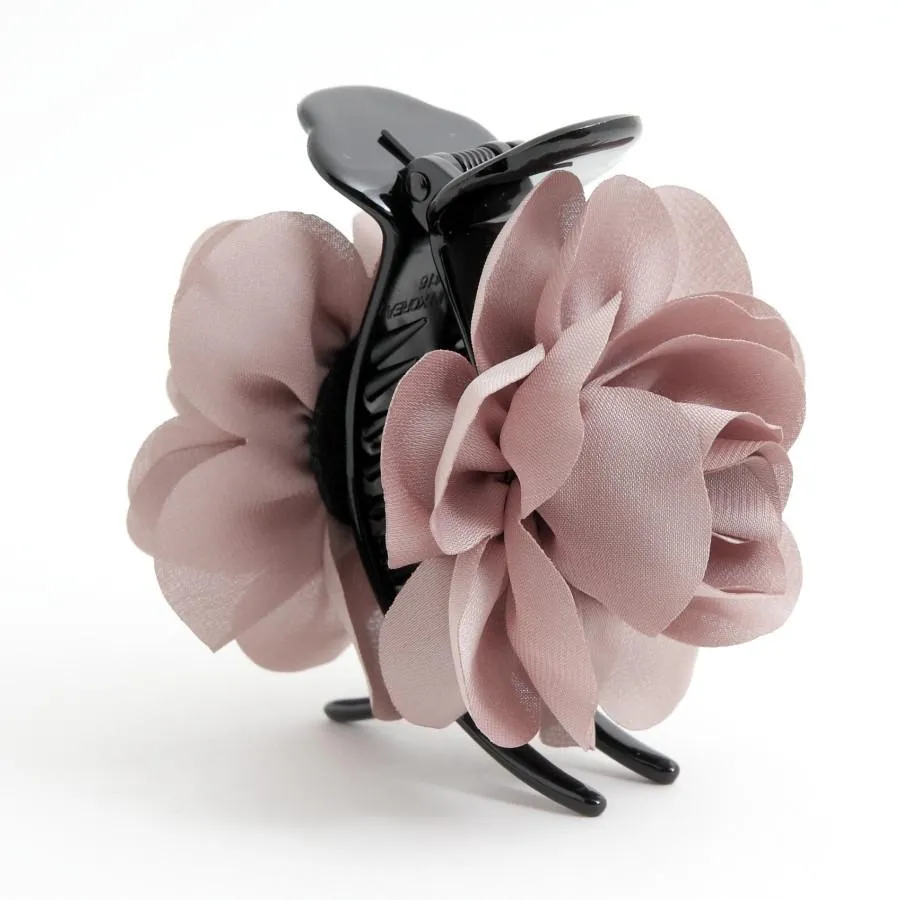 Handmade 3 prong Flower Floral  Lovely Long Height Hair Jaw  Claw Clip