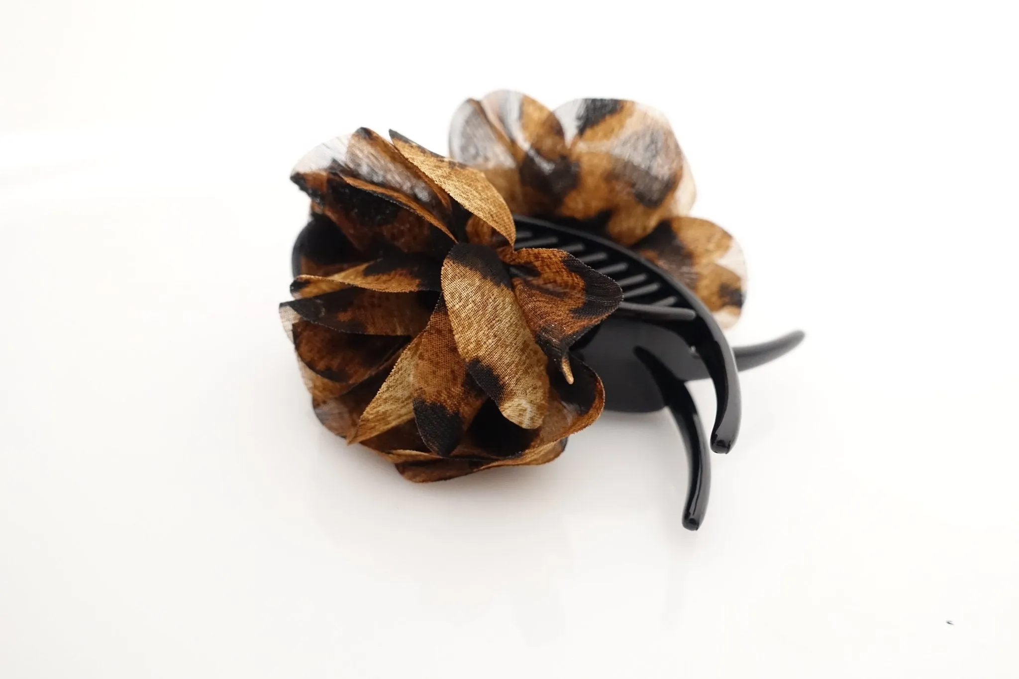 Handmade 3 prong Flower Floral  Lovely Long Height Hair Jaw  Claw Clip