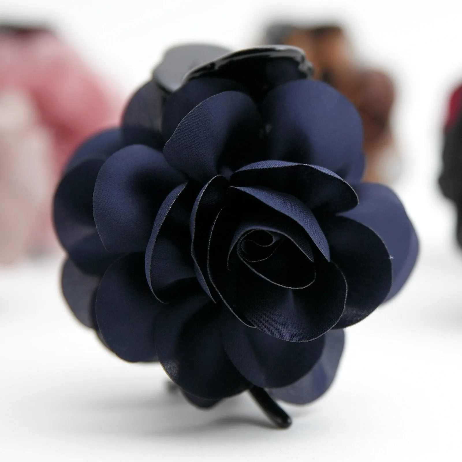 Handmade 3 prong Flower Floral  Lovely Long Height Hair Jaw  Claw Clip