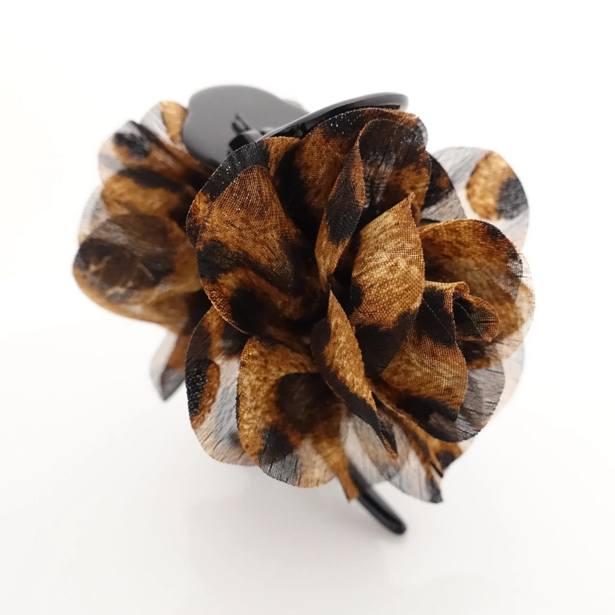 Handmade 3 prong Flower Floral  Lovely Long Height Hair Jaw  Claw Clip