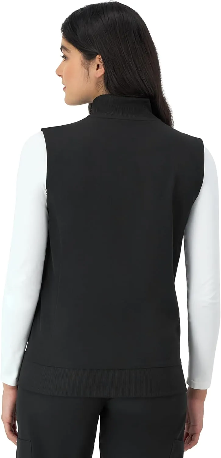 Hanes Women's Comfort Fit Scrubs Healthcare Vest, Moisture-Wicking Stretch Scrubs Vest for Women