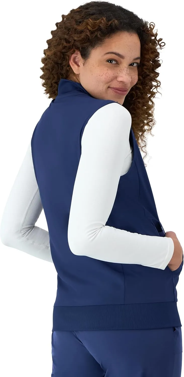 Hanes Women's Comfort Fit Scrubs Healthcare Vest, Moisture-Wicking Stretch Scrubs Vest for Women