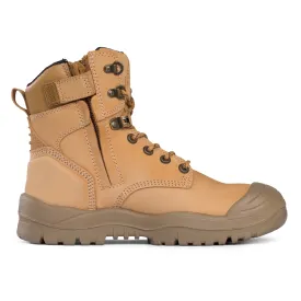 HIGH LEG ZIP SIDER BOOT WITH SCUFF CAP - 561050