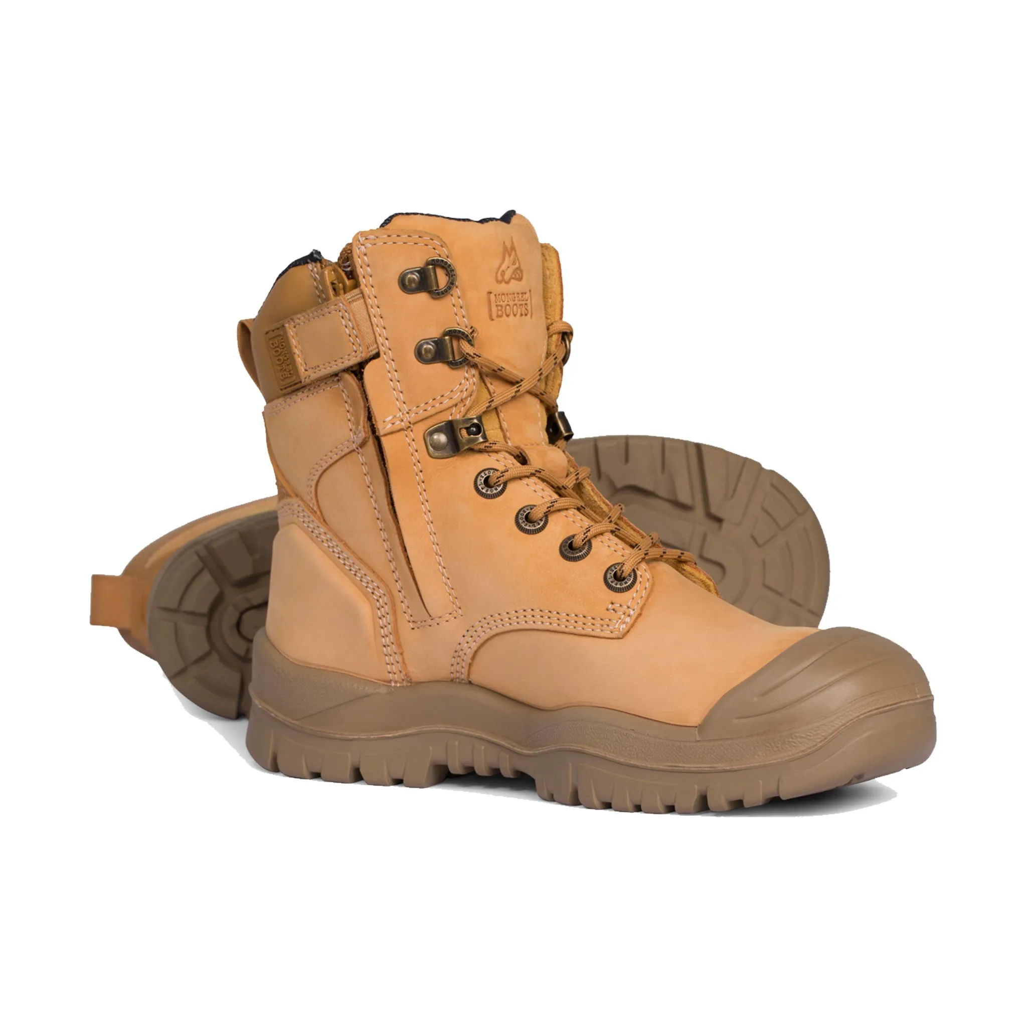 HIGH LEG ZIP SIDER BOOT WITH SCUFF CAP - 561050