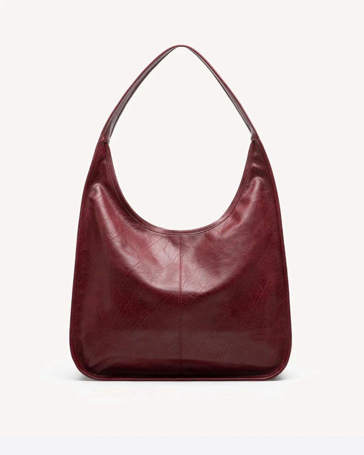 Hobo Purse, PU Leather Shoulder Bag, Tote Handbag for Work and Travel