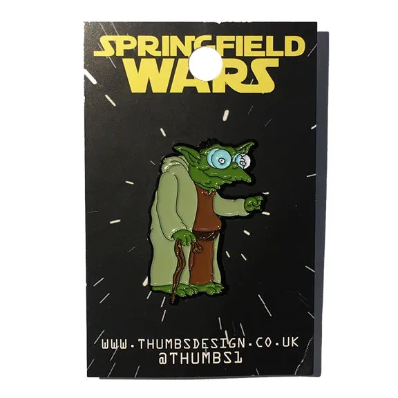 LAST ONE!  Hans Moleman x Springfield Wars Pin Badge by THUMBS