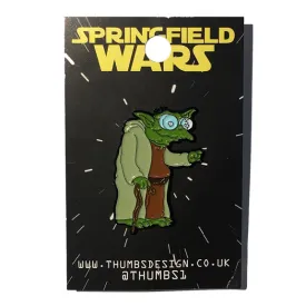 LAST ONE!  Hans Moleman x Springfield Wars Pin Badge by THUMBS