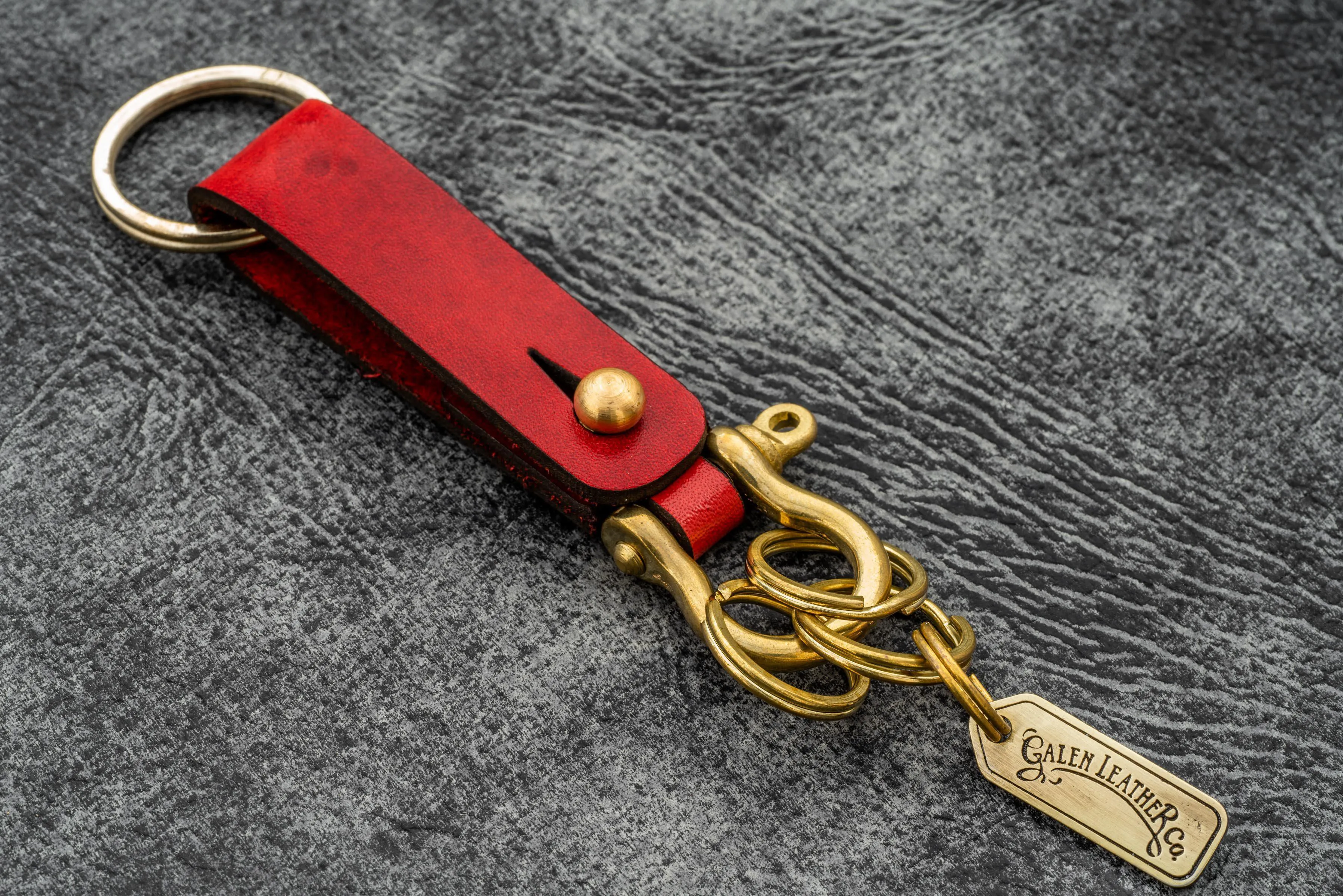 Leather Key Fob - California