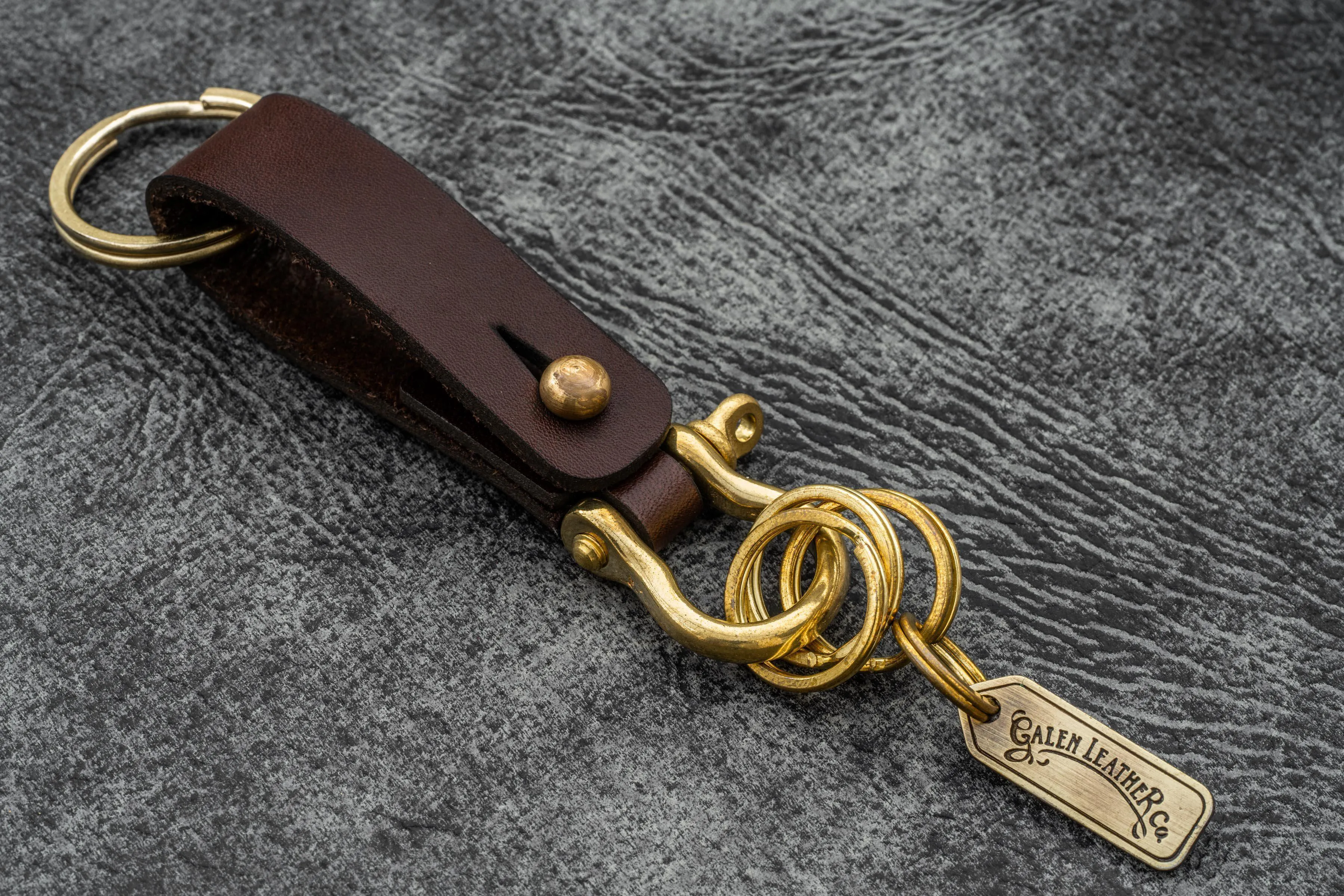 Leather Key Fob - California