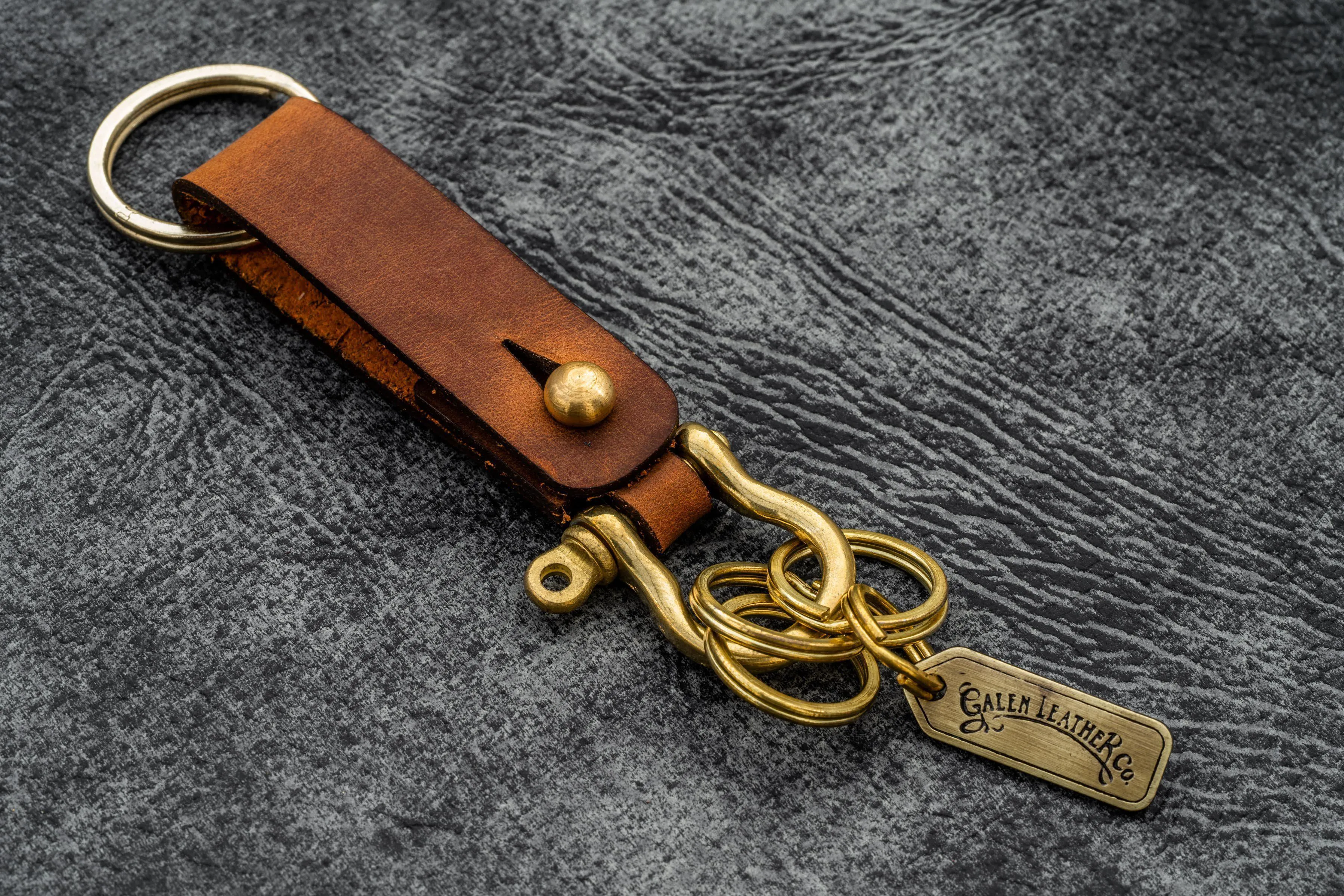 Leather Key Fob - California