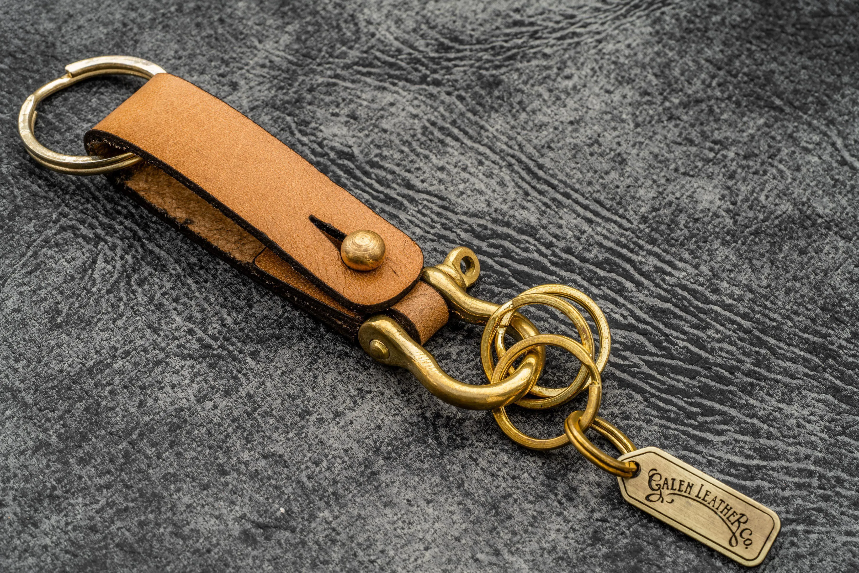 Leather Key Fob - California