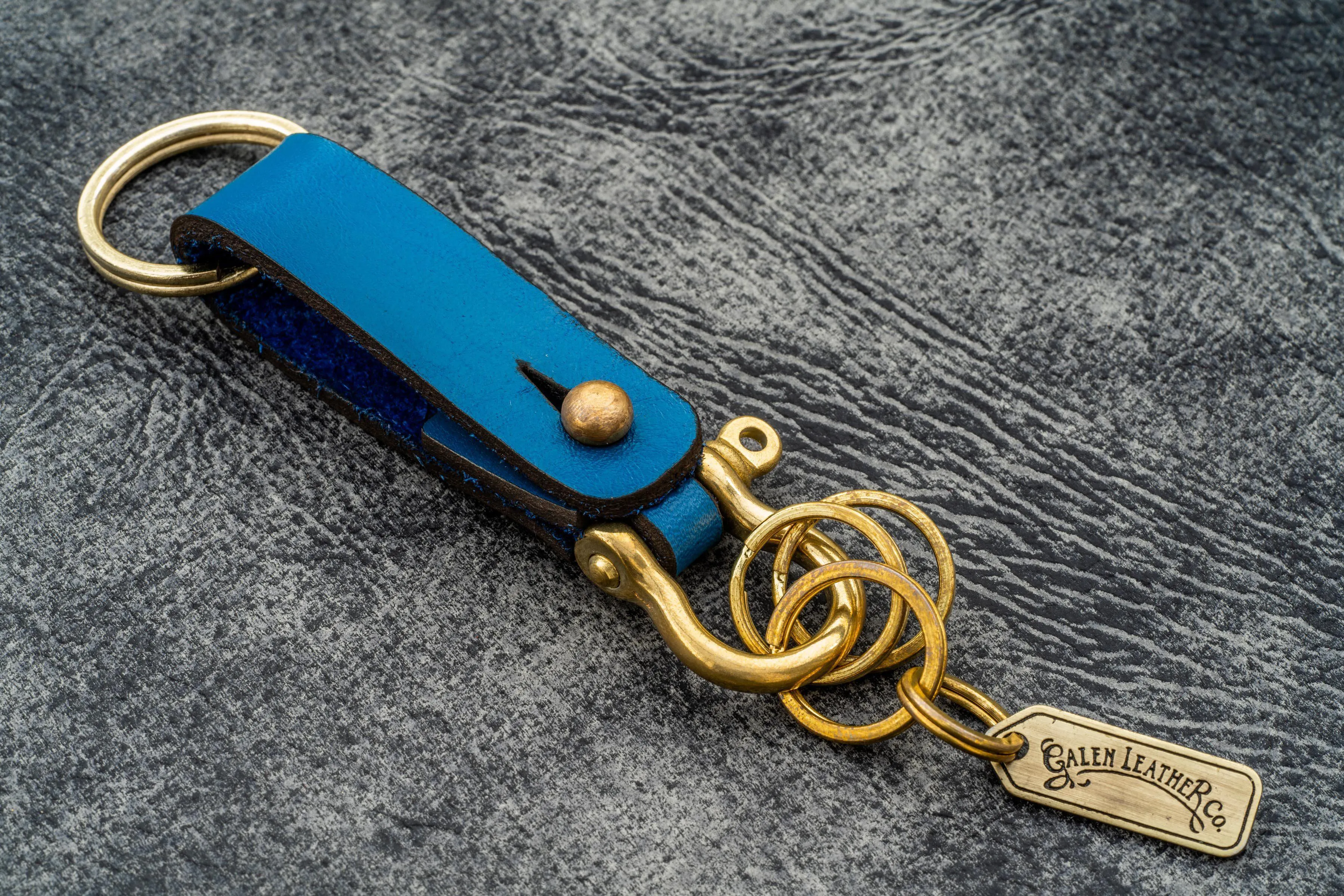 Leather Key Fob - California