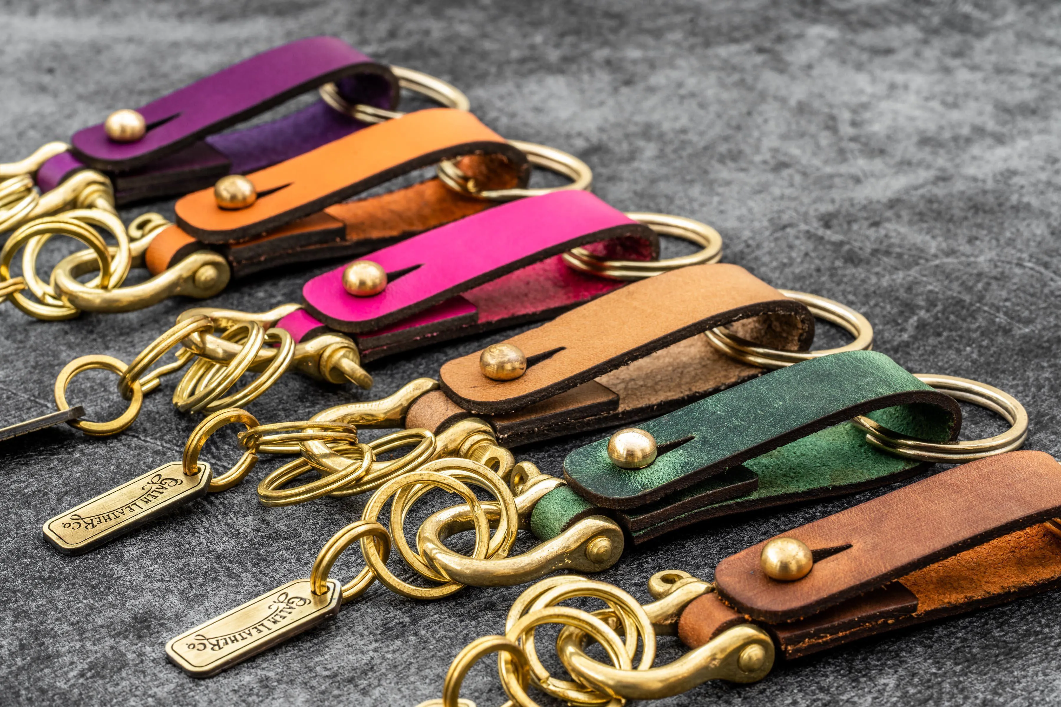 Leather Key Fob - California