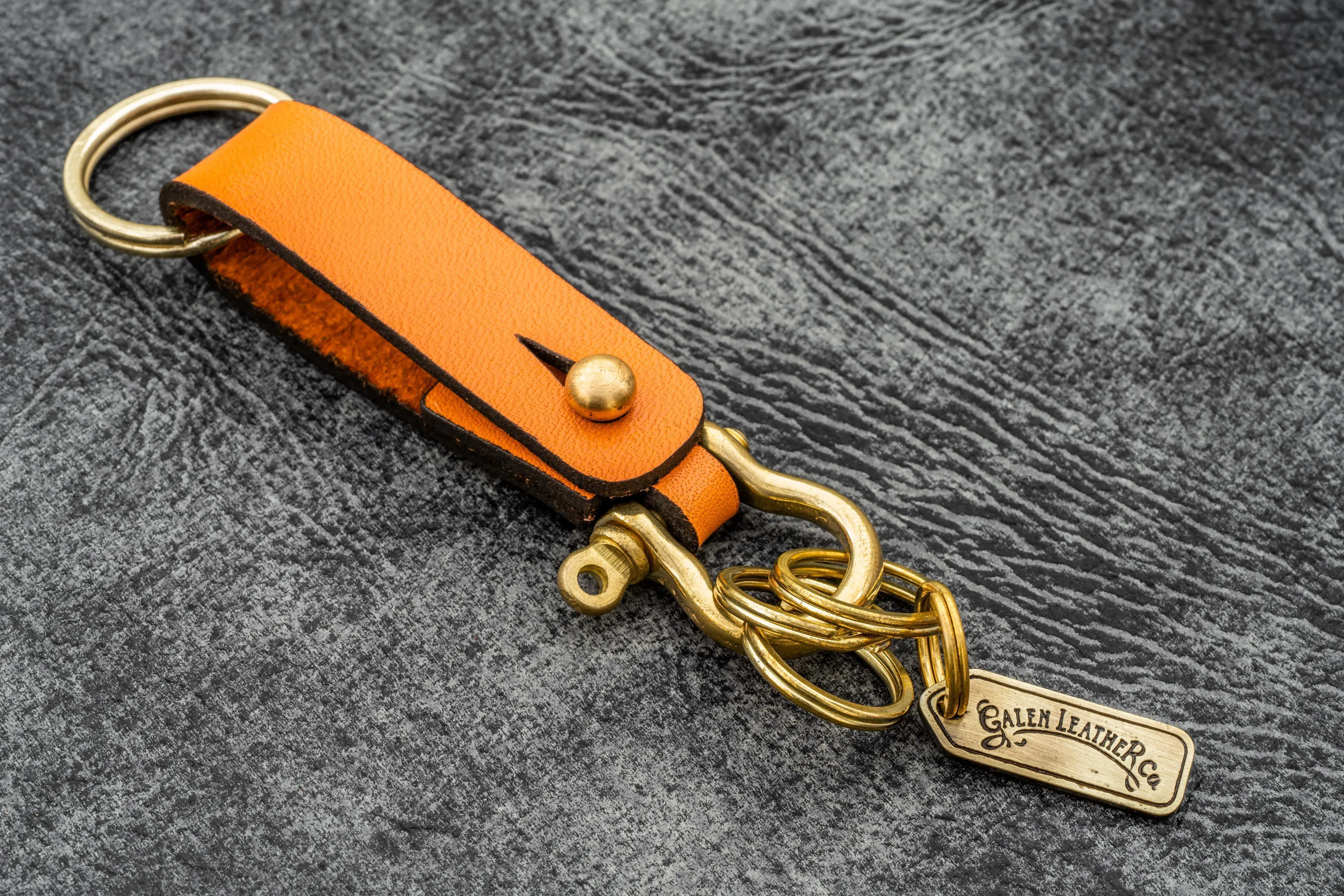 Leather Key Fob - California