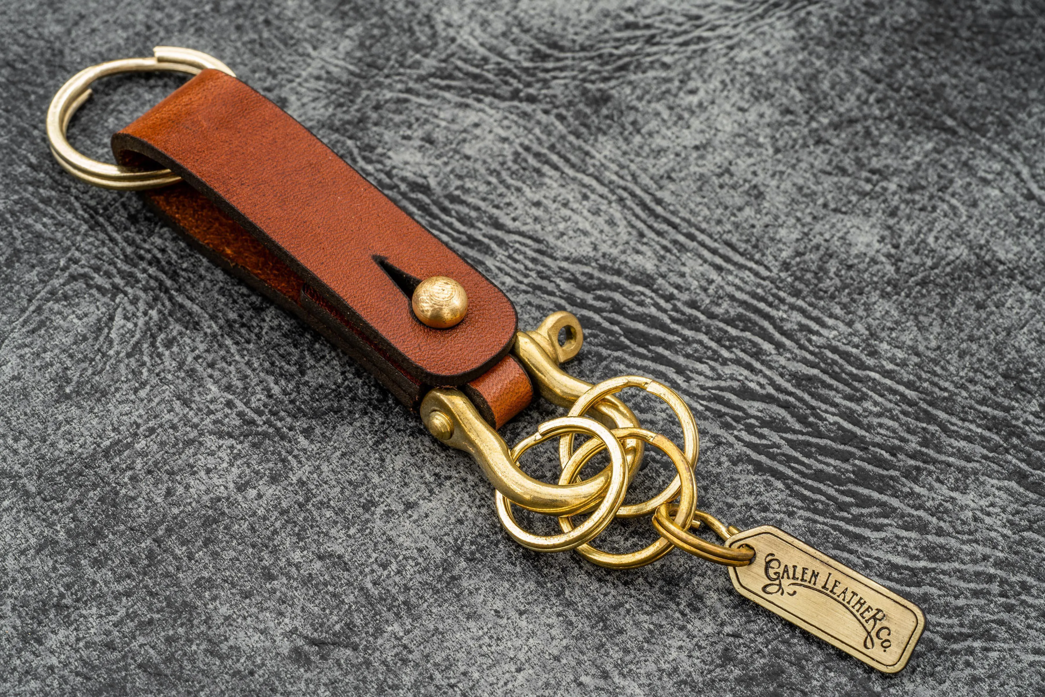 Leather Key Fob - California