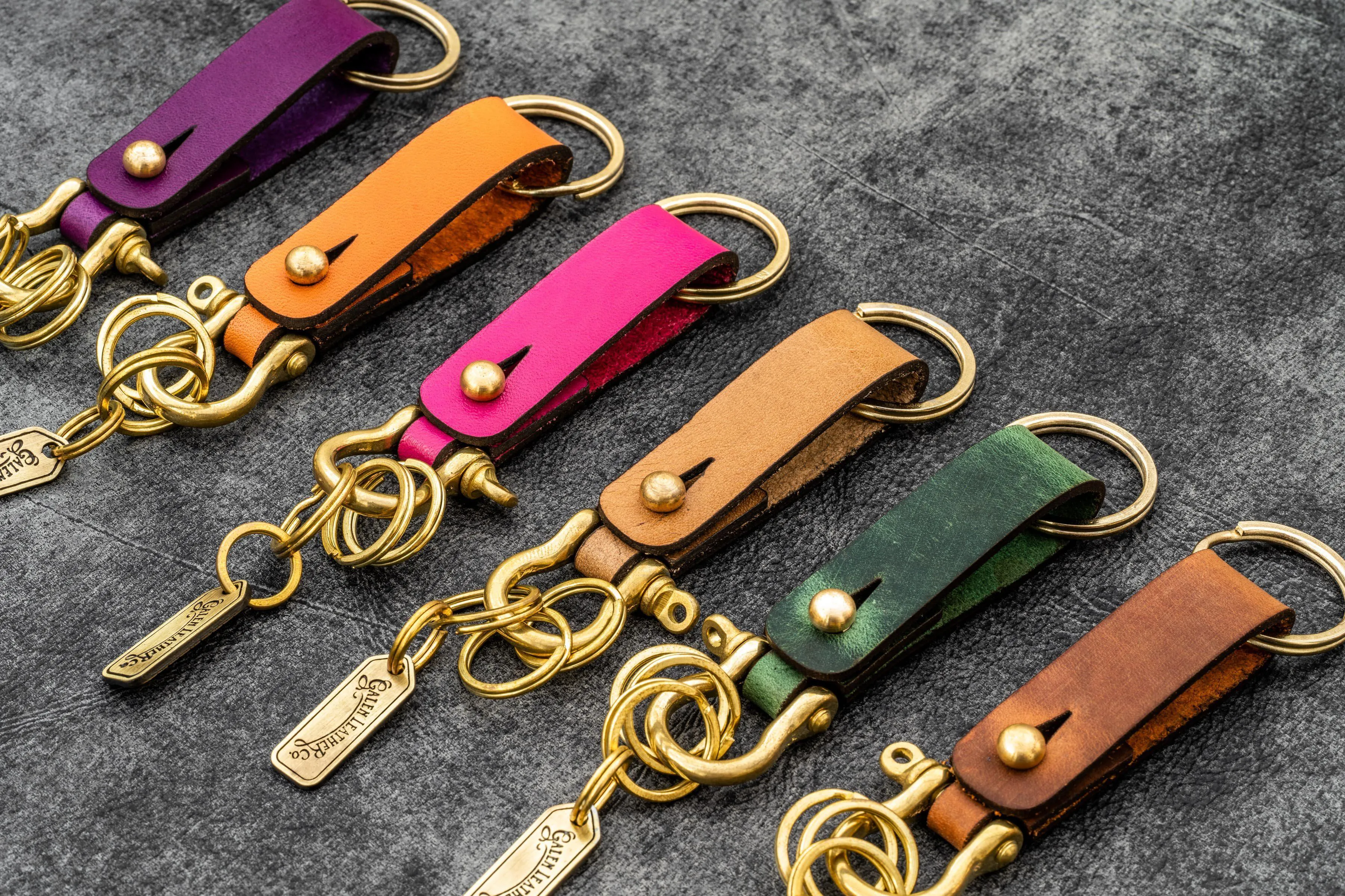 Leather Key Fob - California