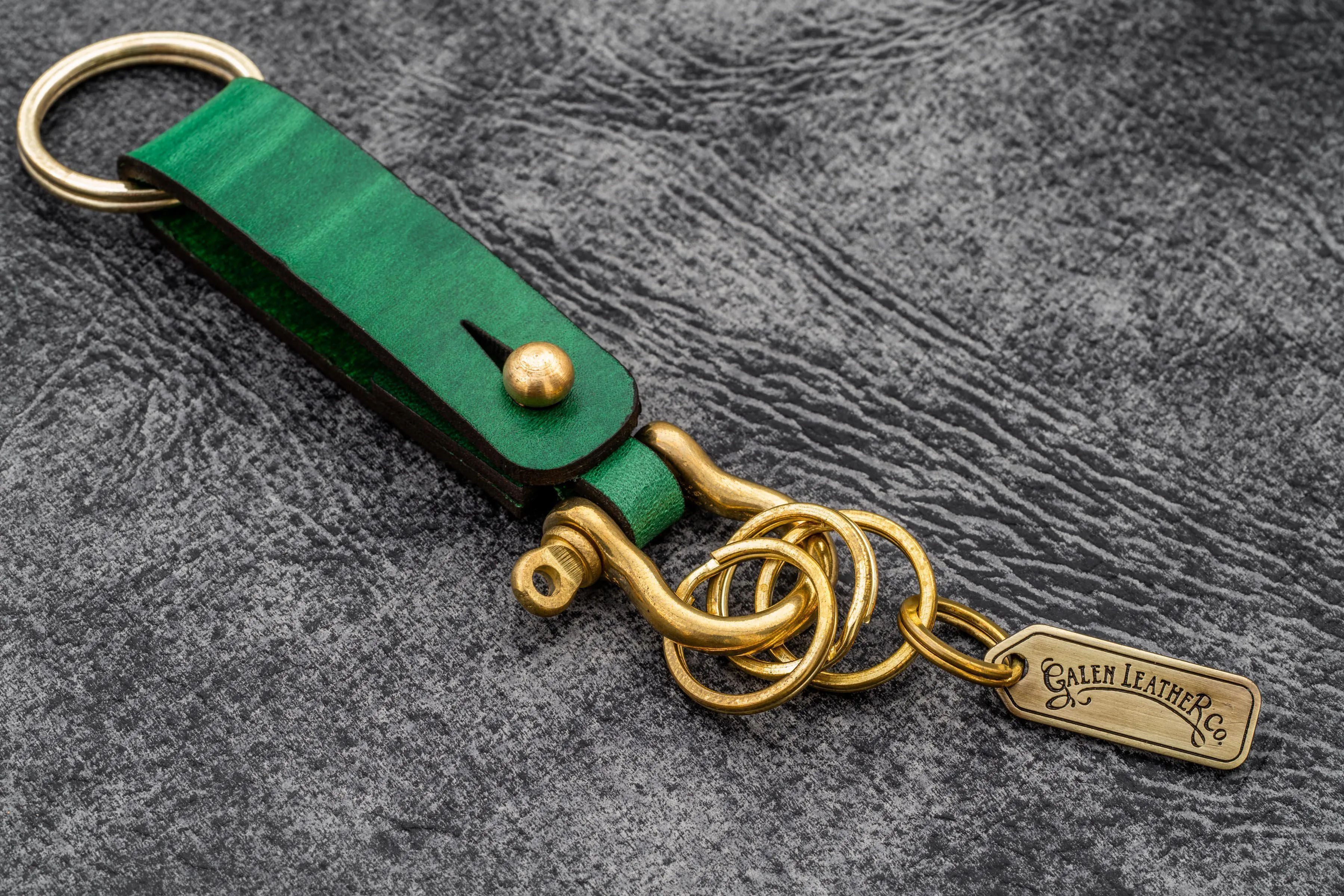 Leather Key Fob - California