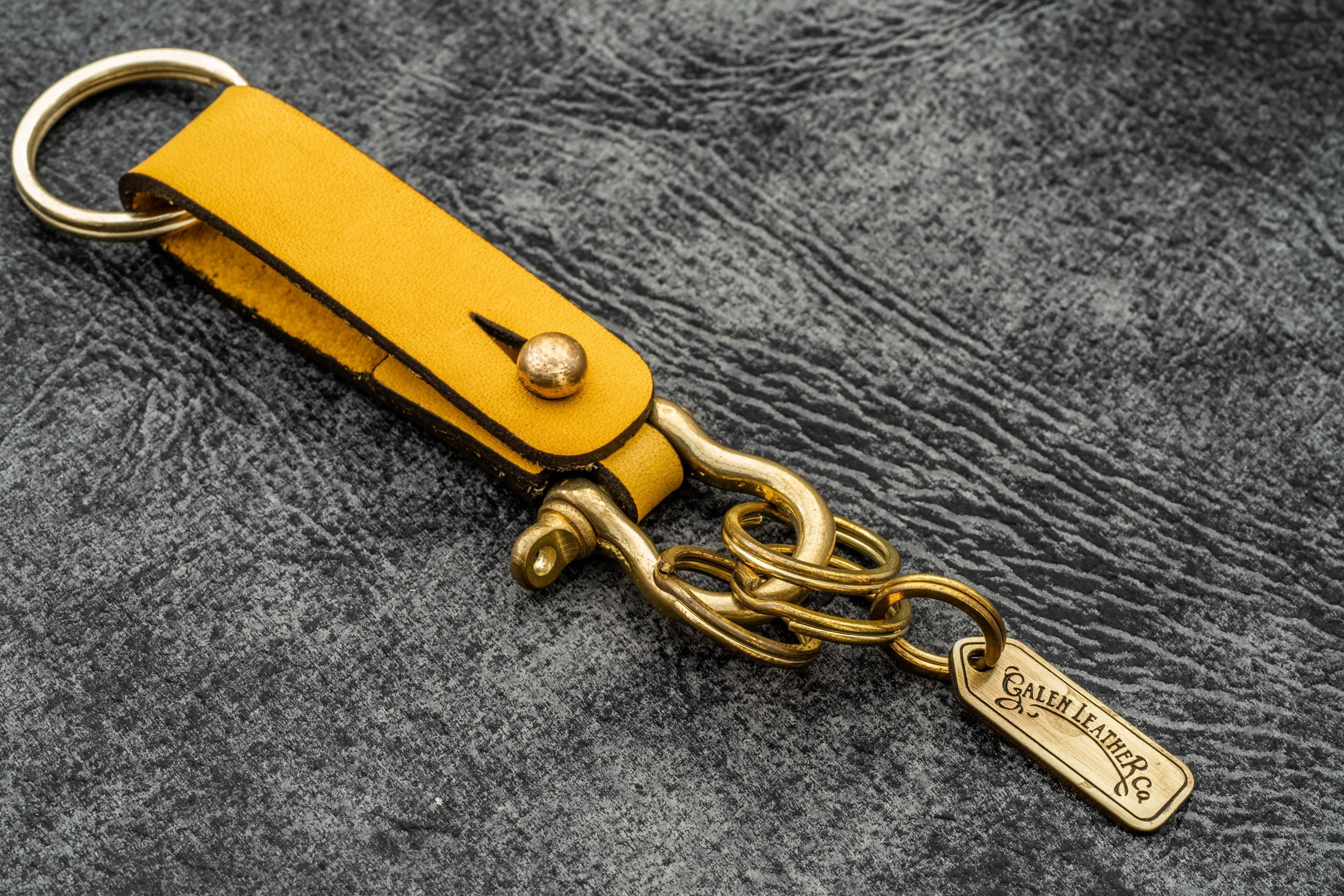Leather Key Fob - California