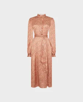 Liberty Print Silk Ruffle Front Dress
