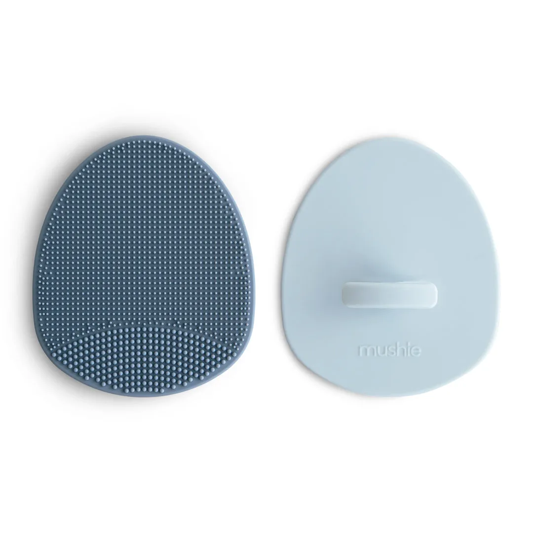 Mushie Silicone Cradle Cap Brush 2-Pack