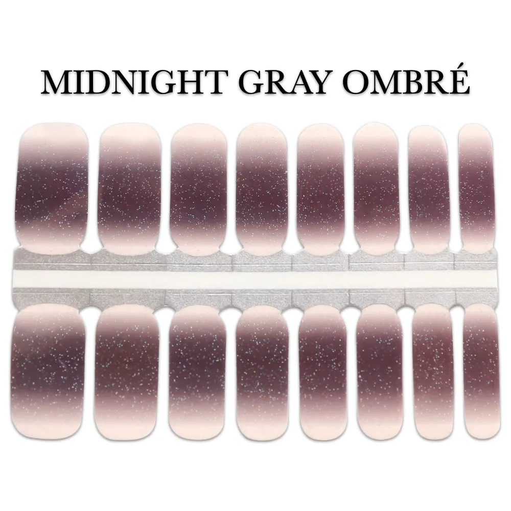 Nail Wrap - Midnight Gray Ombré
