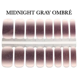Nail Wrap - Midnight Gray Ombré