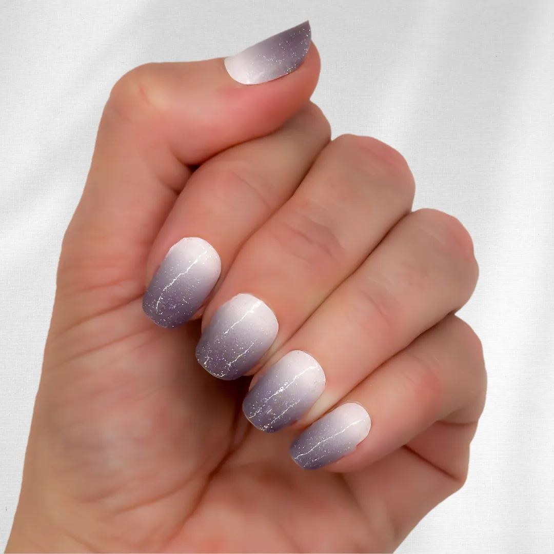 Nail Wrap - Midnight Gray Ombré