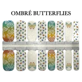Nail Wrap - Ombre Butterflies