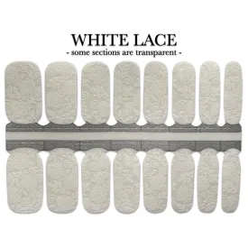 Nail Wrap - White Lace