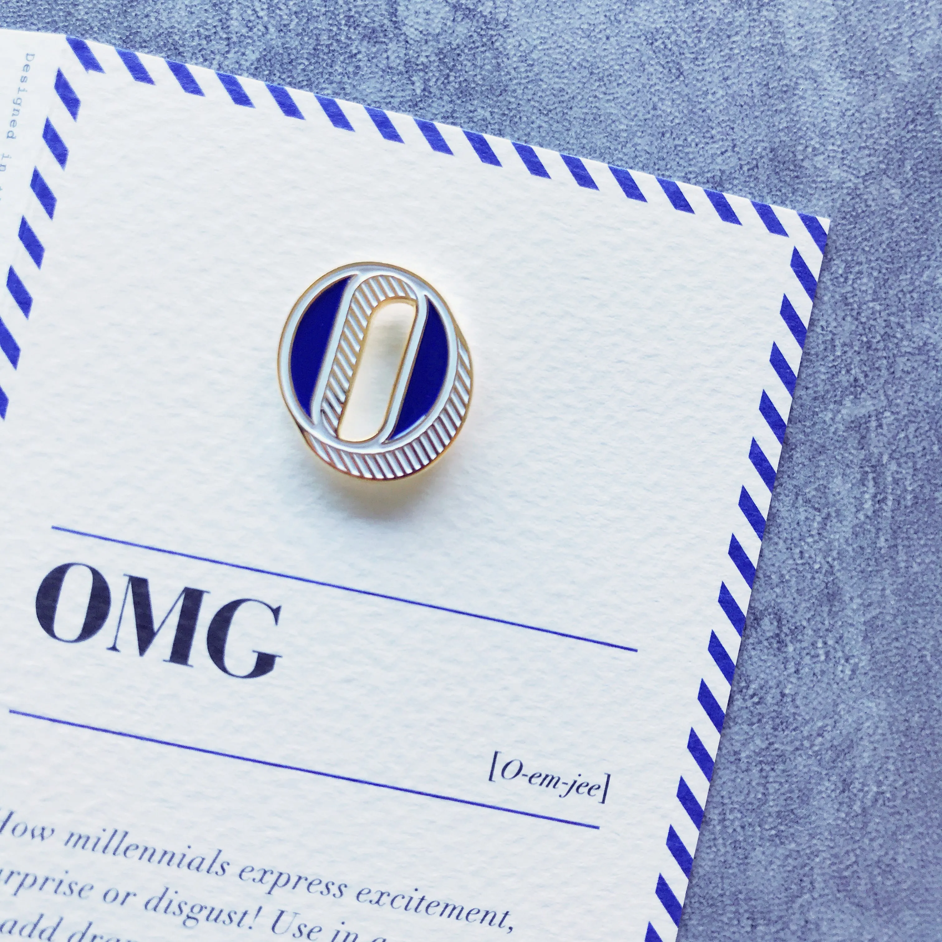 O/O.M.G. Pin Badge and Card