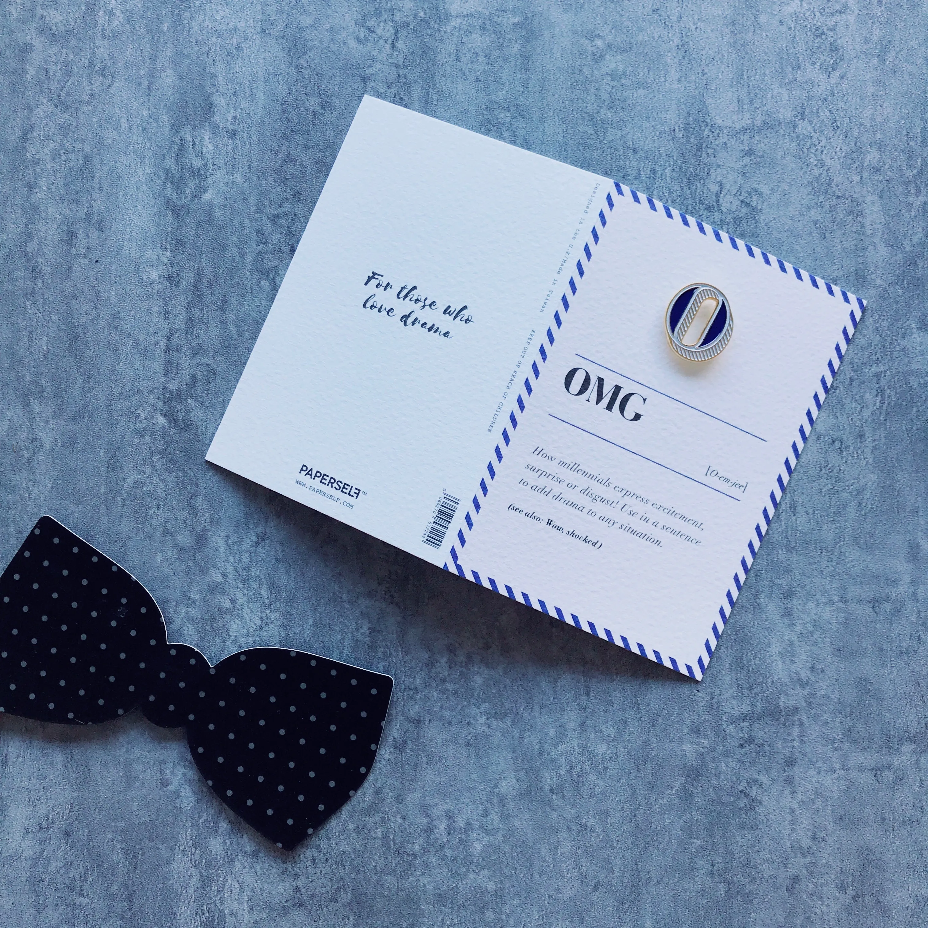 O/O.M.G. Pin Badge and Card